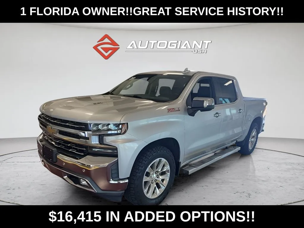 Silver 2019 Chevrolet Silverado 1500 LTZ for sale in Indianapolis, IN