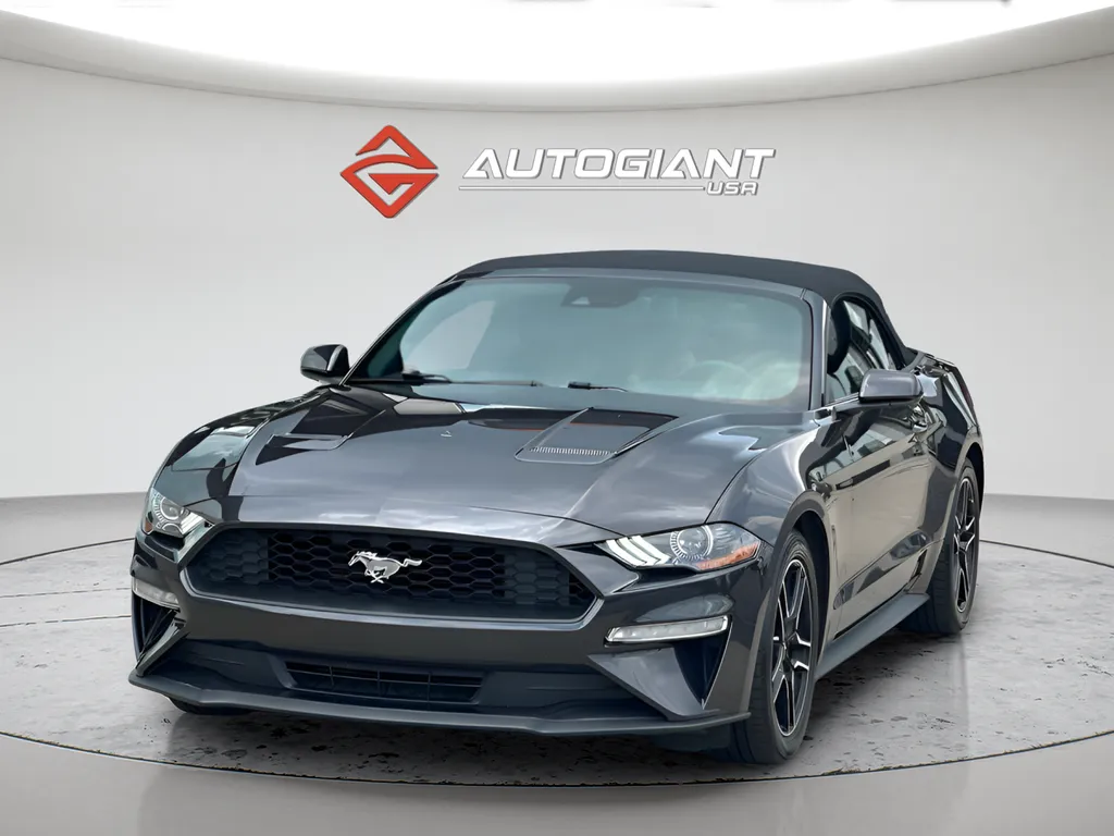 Gray 2022 Ford Mustang EcoBoost Premium for sale in Indianapolis, IN