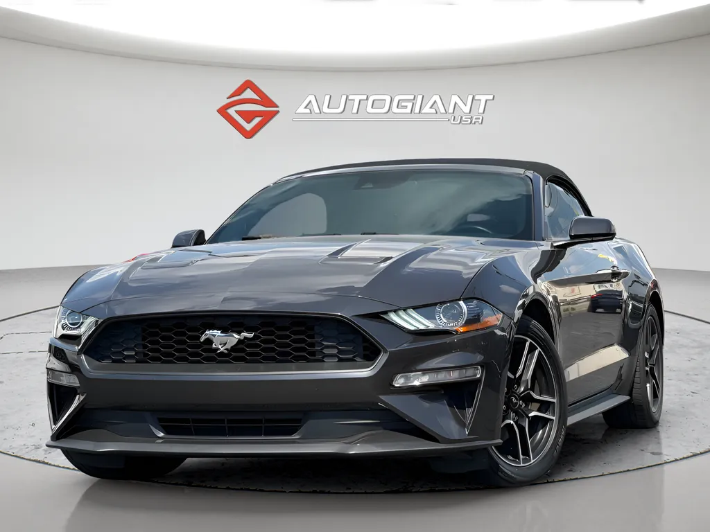 Gray 2022 Ford Mustang EcoBoost Premium for sale in Indianapolis, IN