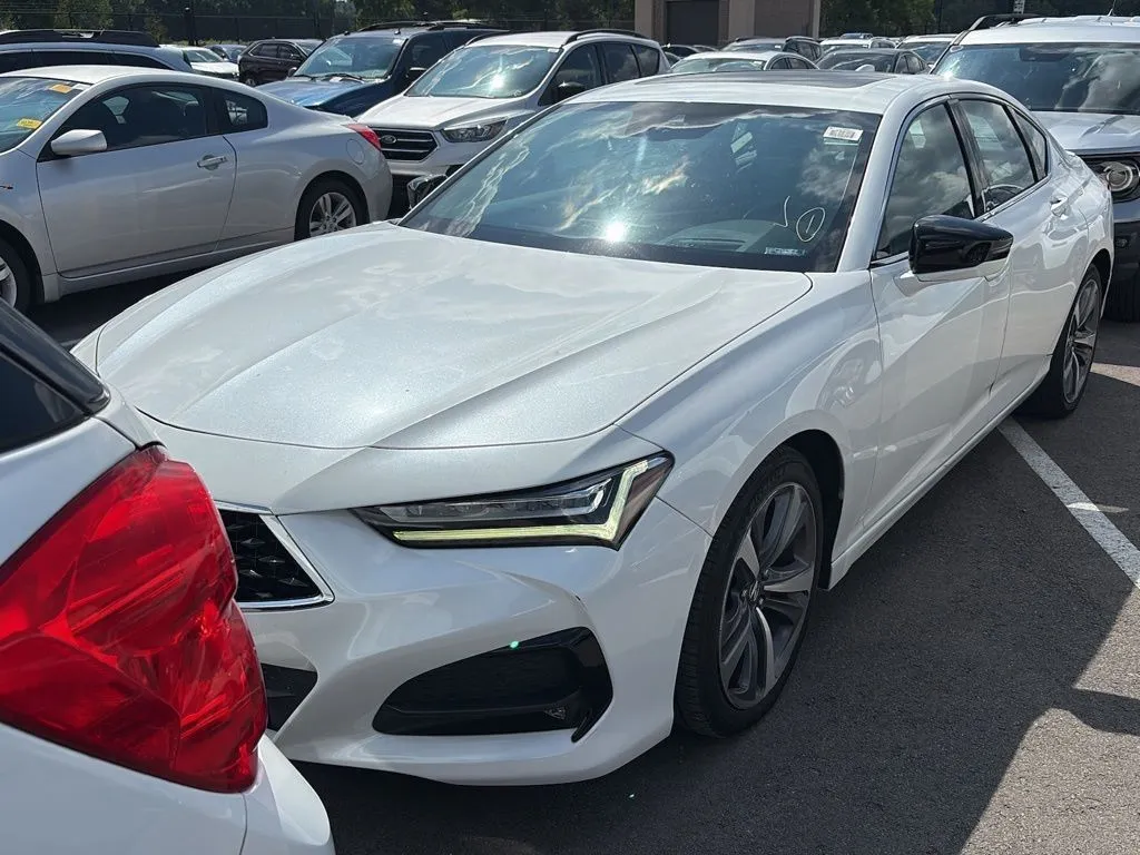 White 2021 Acura TLX Advance for sale in Indianapolis, IN