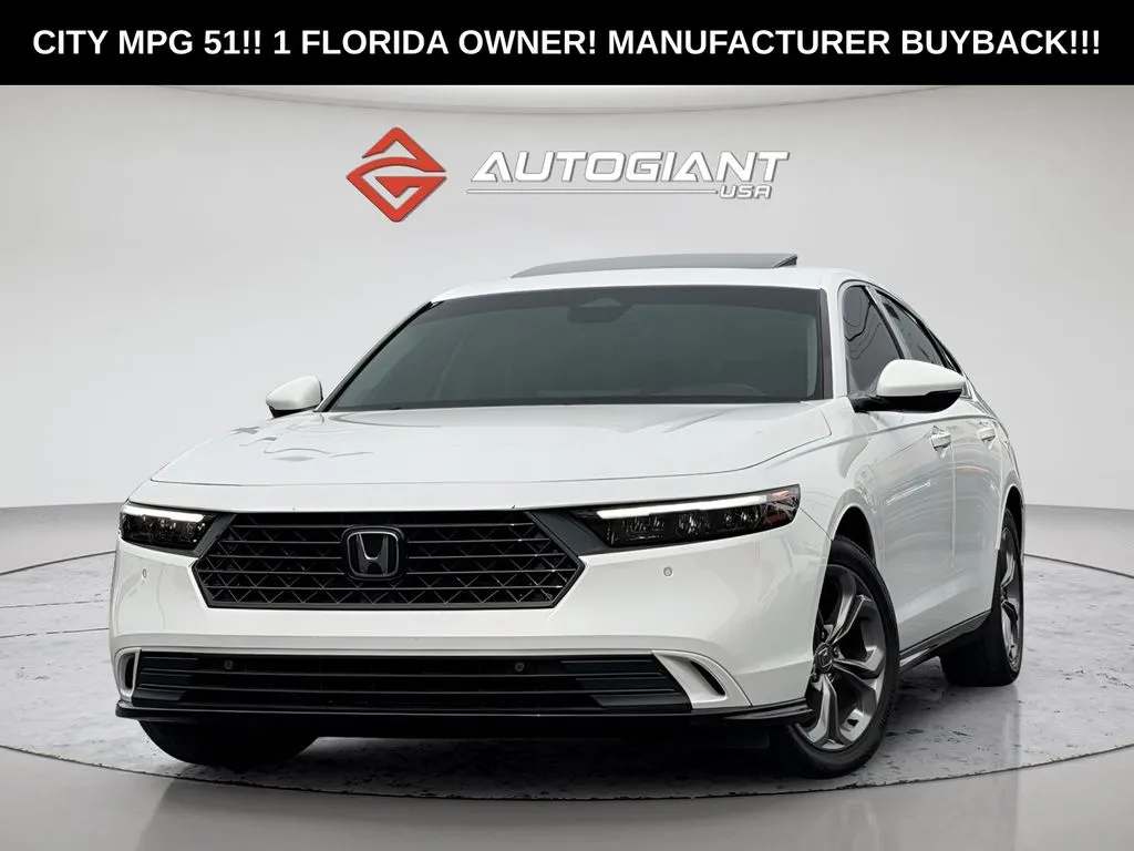 White 2023 Honda Accord Hybrid EX-L for sale in Indianapolis, IN
