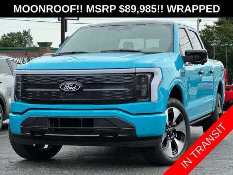 White 2025 Ford F-150 Lightning Platinum for sale in Indianapolis, IN