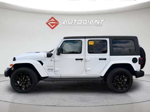 Another view of 2022 Jeep Wrangler Unlimited Sahara 4xe for sale in Indianapolis, IN at AutoGiant USA Indianapolis