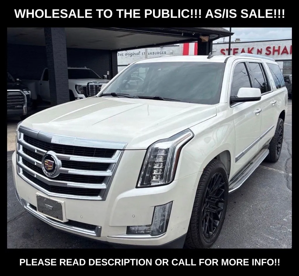 White 2015 Cadillac Escalade ESV Luxury for sale in Indianapolis, IN