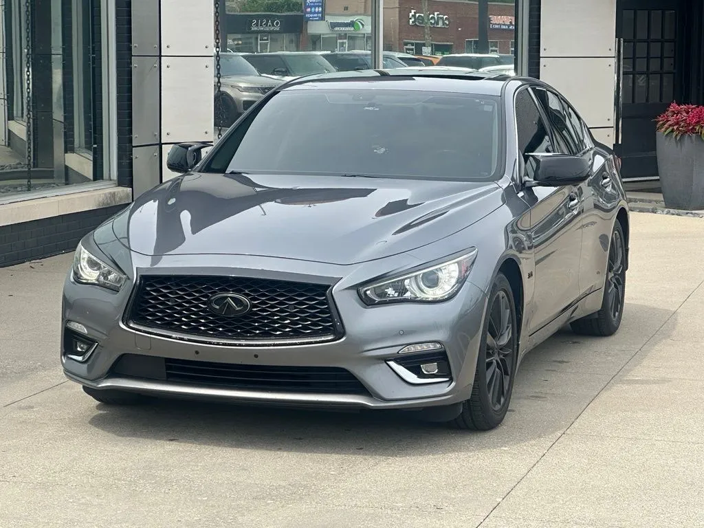 Gray 2018 INFINITI Q50 3.0t LUXE for sale in Indianapolis, IN