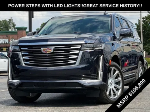Blue 2021 Cadillac Escalade Premium Luxury Platinum for sale in Indianapolis, IN