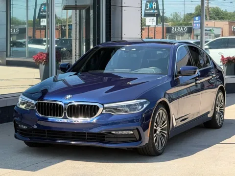 Blue 2017 BMW 5 Series 540i for sale in Indianapolis, IN