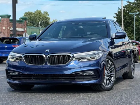 Blue 2017 BMW 5 Series 540i for sale in Indianapolis, IN