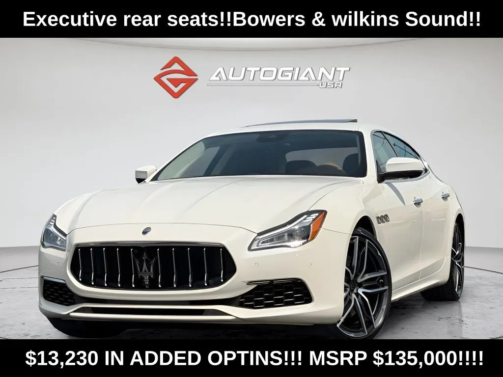 White 2019 Maserati Quattroporte S Q4 GranLusso for sale in Indianapolis, IN