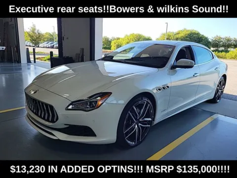 White 2019 Maserati Quattroporte S Q4 GranLusso for sale in Indianapolis, IN
