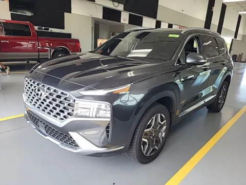 Gray 2023 Hyundai Santa Fe Hybrid SEL Premium for sale in Indianapolis, IN