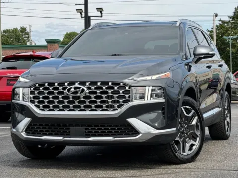 Gray 2023 Hyundai Santa Fe Hybrid SEL Premium for sale in Indianapolis, IN
