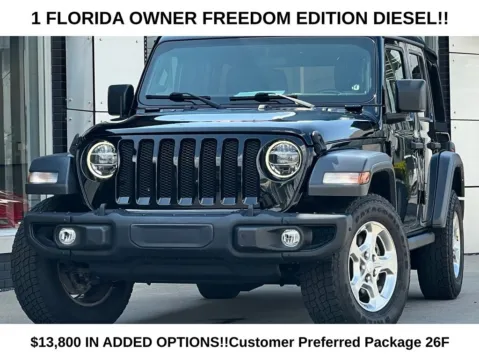 Black 2021 Jeep Wrangler Unlimited Freedom Edition for sale in Indianapolis, IN