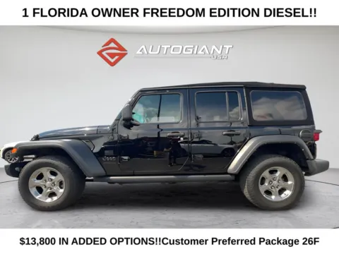 Another view of 2021 Jeep Wrangler Unlimited Freedom Edition for sale in Indianapolis, IN at AutoGiant USA Indianapolis