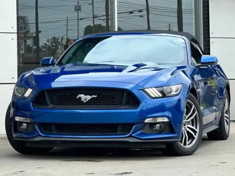 Blue 2017 Ford Mustang GT Premium for sale in Indianapolis, IN
