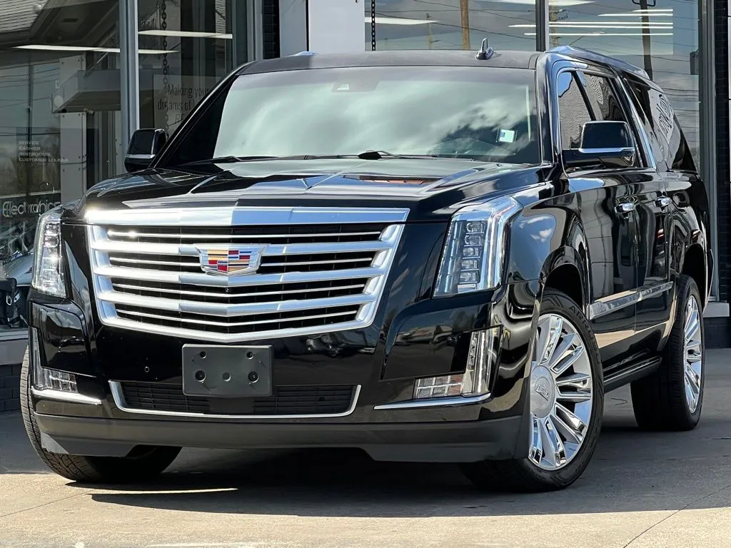 Black 2016 Cadillac Escalade ESV Platinum Edition for sale in Indianapolis, IN