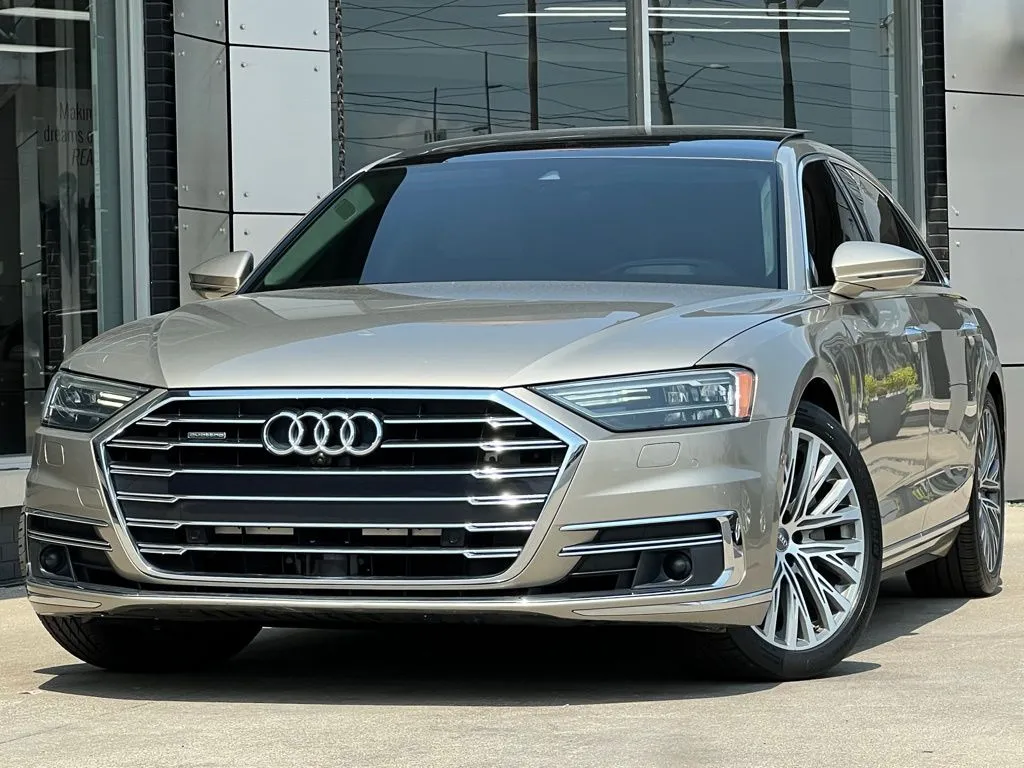 Beige 2019 Audi A8 L 55 for sale in Indianapolis, IN