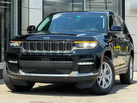 Black 2021 Jeep Grand Cherokee L Limited for sale in Indianapolis, IN
