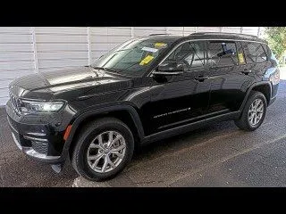 Black 2021 Jeep Grand Cherokee L Limited for sale in Indianapolis, IN