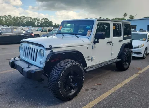 White 2018 Jeep Wrangler JK Unlimited Sport for sale in Indianapolis, IN
