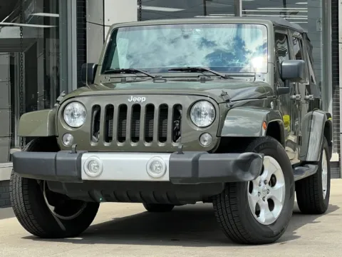 Green 2015 Jeep Wrangler Unlimited Sahara for sale in Indianapolis, IN