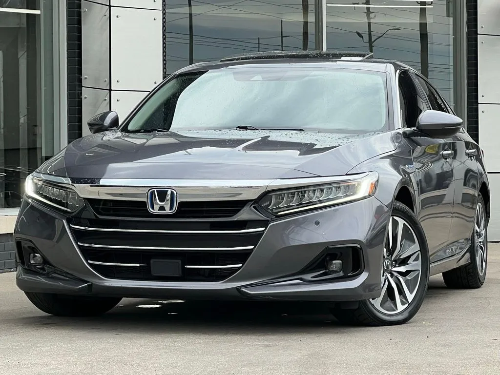 Gray 2021 Honda Accord Hybrid EX-L for sale in Indianapolis, IN