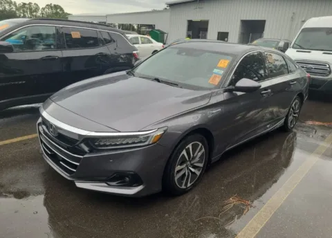 Gray 2021 Honda Accord Hybrid EX-L for sale in Indianapolis, IN