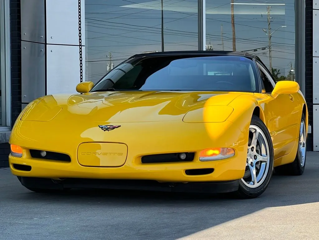 Yellow 2002 Chevrolet Corvette for sale in Indianapolis, IN