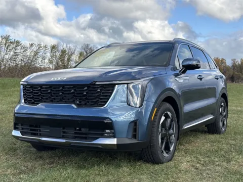 Blue 2025 Kia Sorento Hybrid EX for sale in Burns Harbor, IN