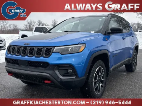 Blue 2024 Jeep Compass Trailhawk for sale in Burns Harbor, IN