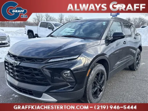 Black 2023 Chevrolet Blazer LT for sale in Burns Harbor, IN