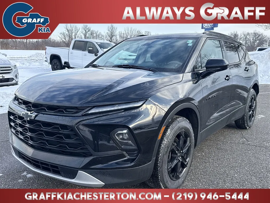Black 2023 Chevrolet Blazer LT for sale in Burns Harbor, IN