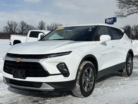 White 2023 Chevrolet Blazer LT for sale in Burns Harbor, IN