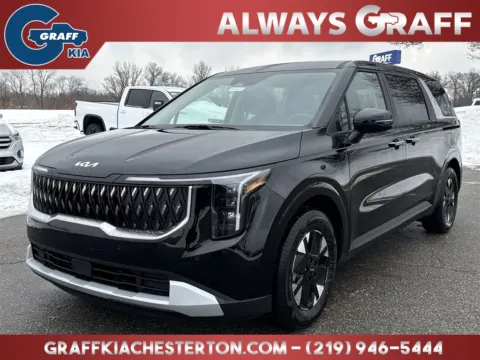 Black 2026 Kia Carnival Hybrid LXS for sale in Burns Harbor, IN