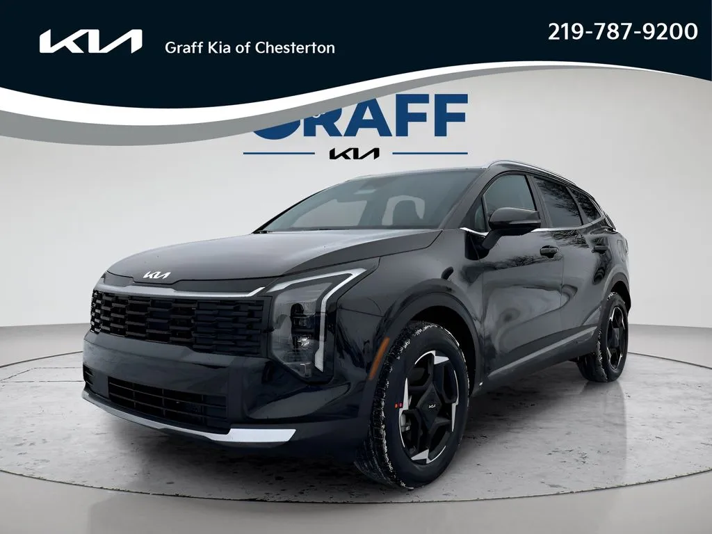 Black 2026 Kia Sportage Hybrid EX for sale in Burns Harbor, IN