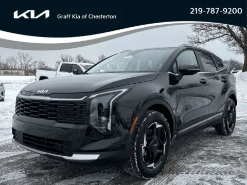 Black 2026 Kia Sportage Hybrid EX for sale in Burns Harbor, IN