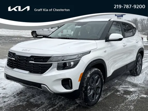 White 2026 Kia Seltos LX for sale in Burns Harbor, IN