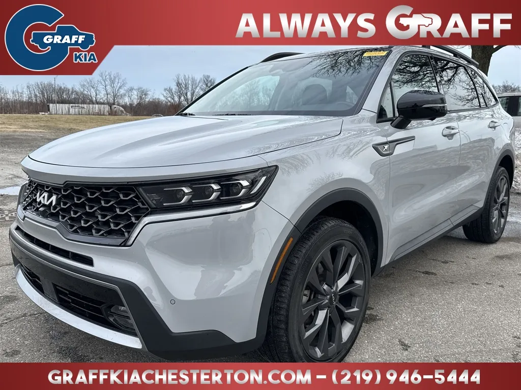 Gray 2022 Kia Sorento X-Line SX Prestige for sale in Burns Harbor, IN