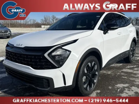 White 2023 Kia Sportage X-Line for sale in Burns Harbor, IN