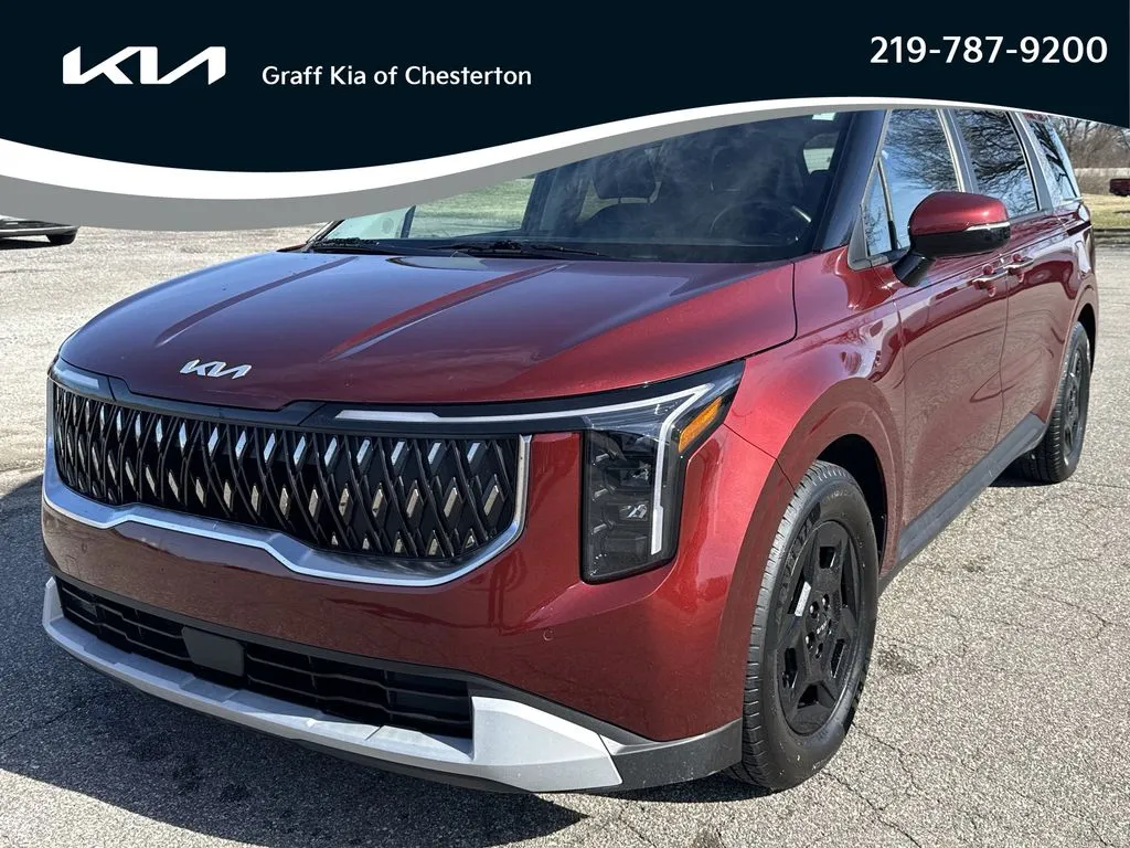 Red 2025 Kia Carnival LXS for sale in Burns Harbor, IN
