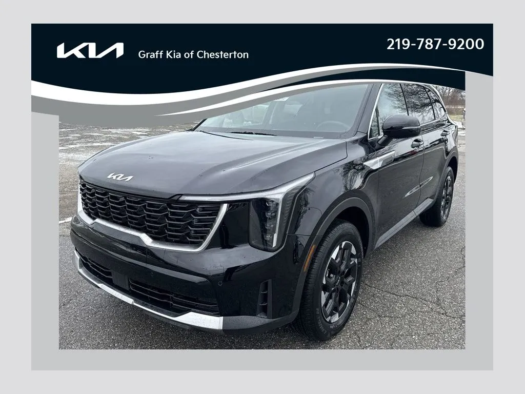 Black 2026 Kia Sorento S for sale in Burns Harbor, IN