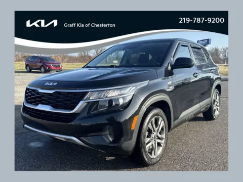 Black 2023 Kia Seltos LX for sale in Burns Harbor, IN