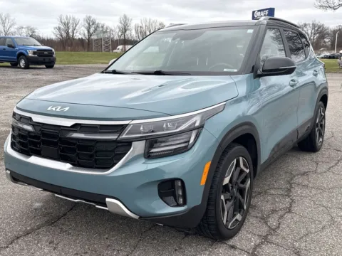 Blue 2024 Kia Seltos SX for sale in Burns Harbor, IN