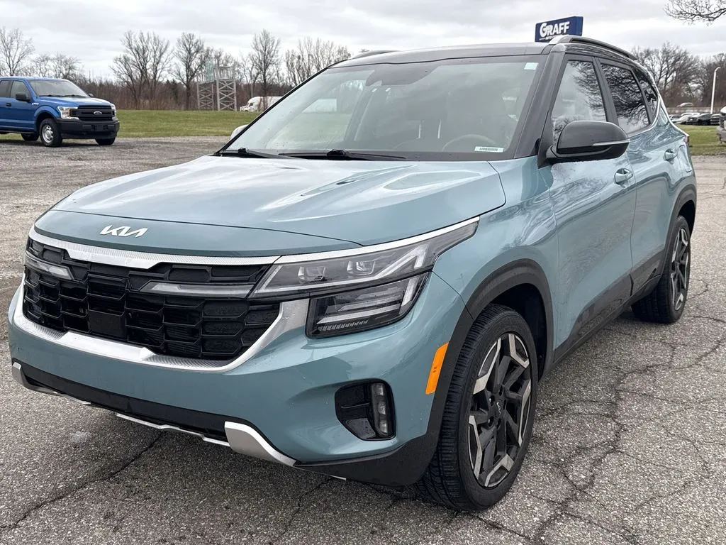 Blue 2024 Kia Seltos SX for sale in Burns Harbor, IN