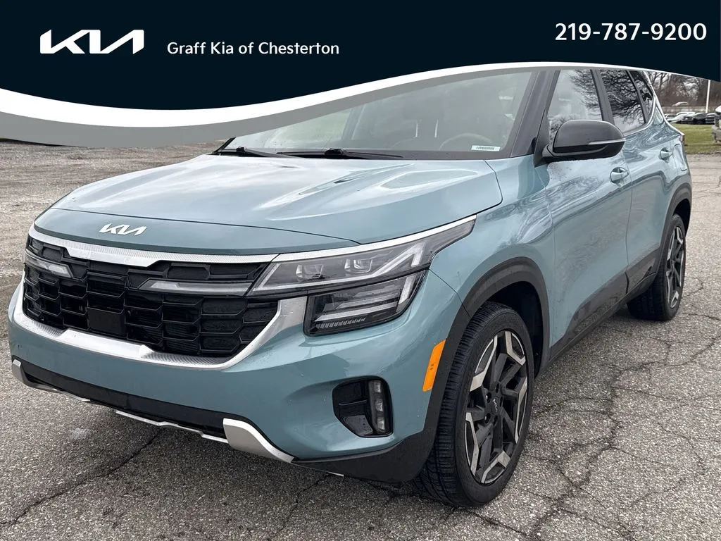 Blue 2024 Kia Seltos SX for sale in Burns Harbor, IN