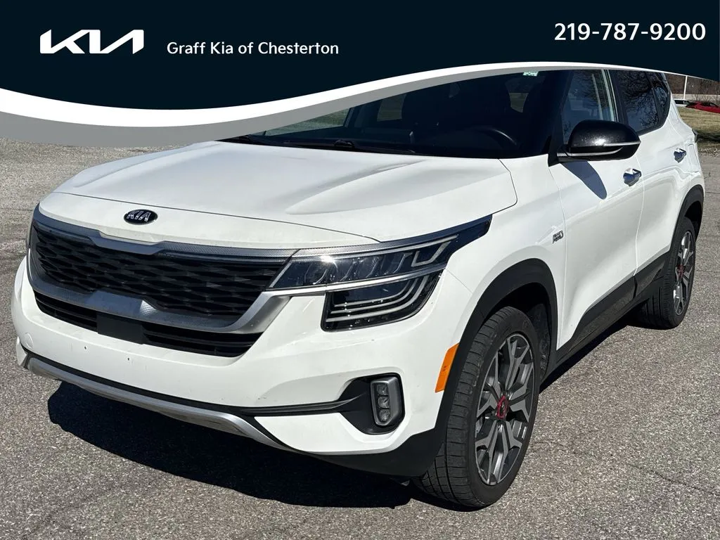 White 2021 Kia Seltos SX for sale in Burns Harbor, IN