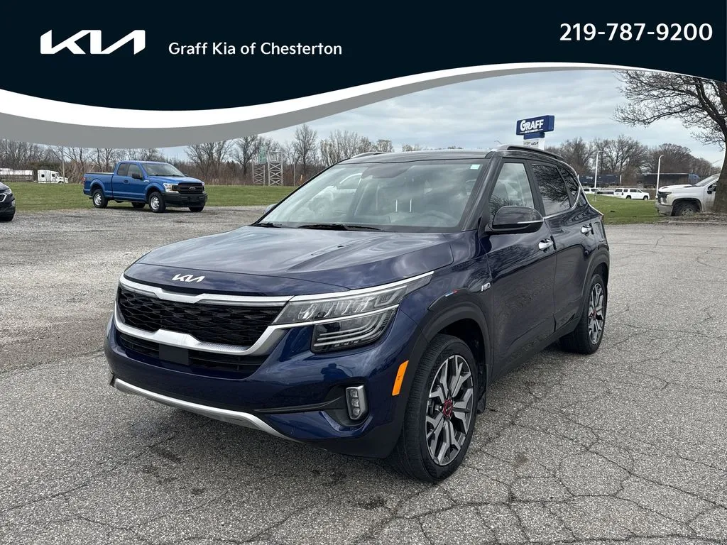 Blue 2022 Kia Seltos SX for sale in Burns Harbor, IN