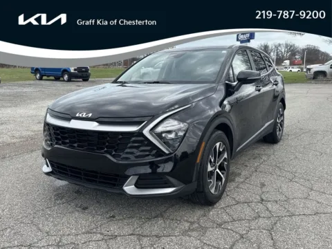 Black 2023 Kia Sportage EX for sale in Burns Harbor, IN