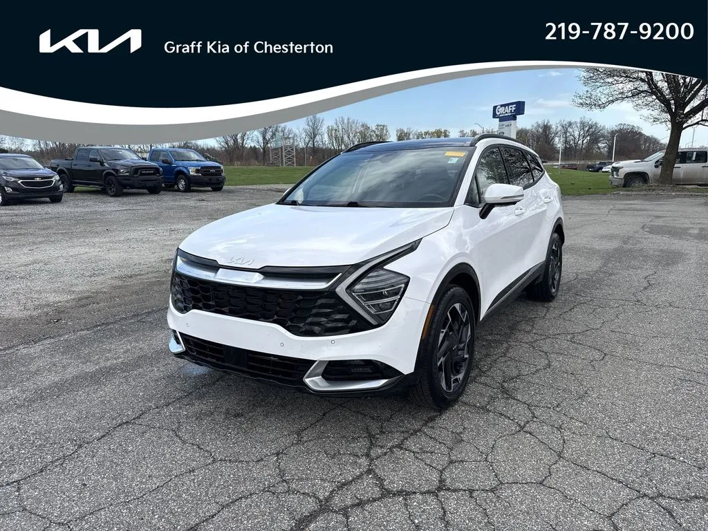White 2023 Kia Sportage SX-Prestige for sale in Burns Harbor, IN