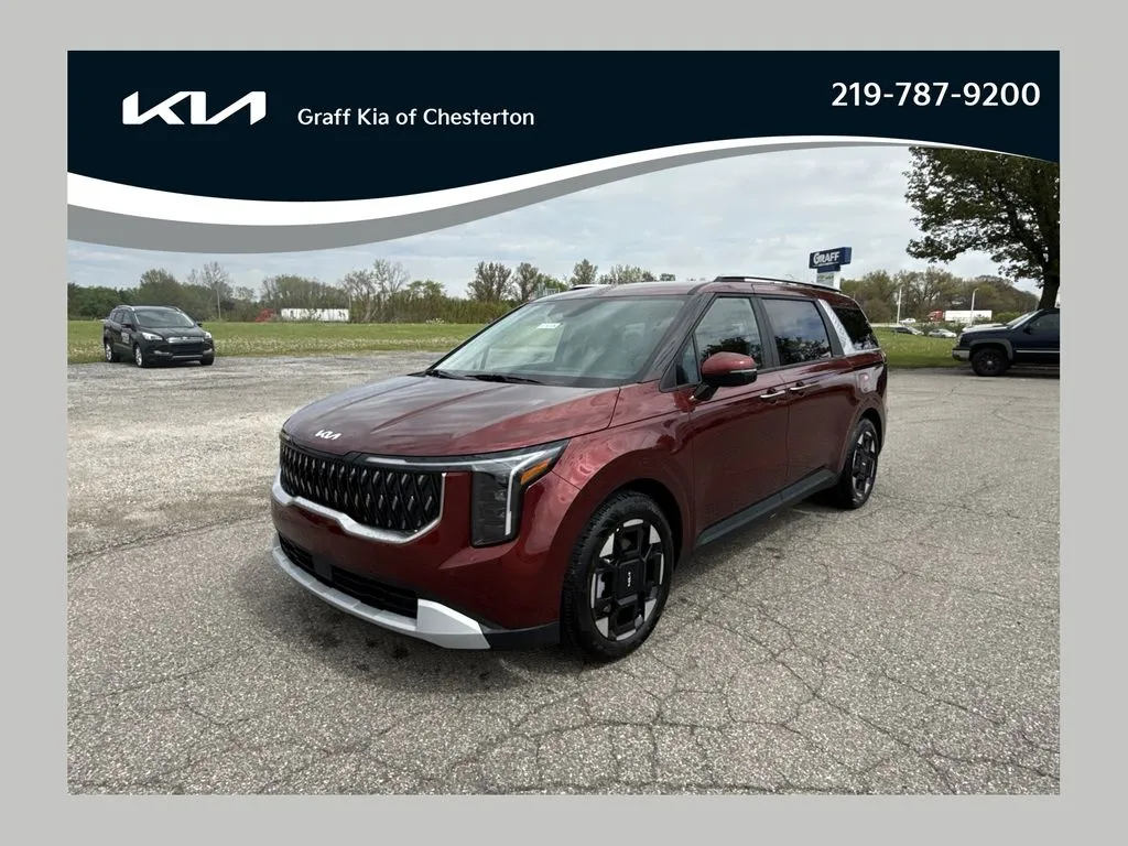 Red 2026 Kia Carnival EX for sale in Burns Harbor, IN